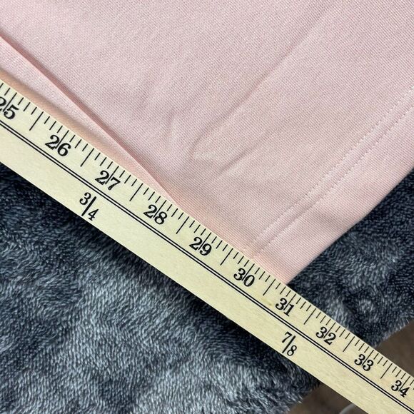 Pact Courtside Fleece Split Ankle Wide Leg Sweatpants Blush Posey Women's L NWT - Picture 6 of 9